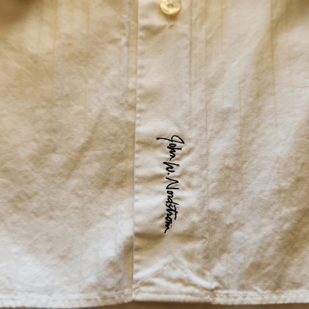 John W Nordstrom White Dress Shirt - Picture 7 of 7